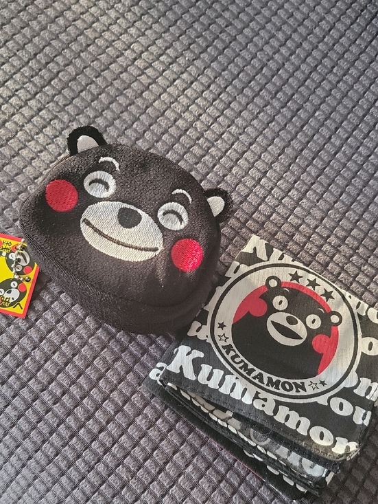 Kumamon Accessories - Kumamon Bear Character Coin Purse & Bandana Set